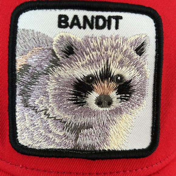 Goorin Bros Red Raccoon Patch Hat - Picture 2 of 10